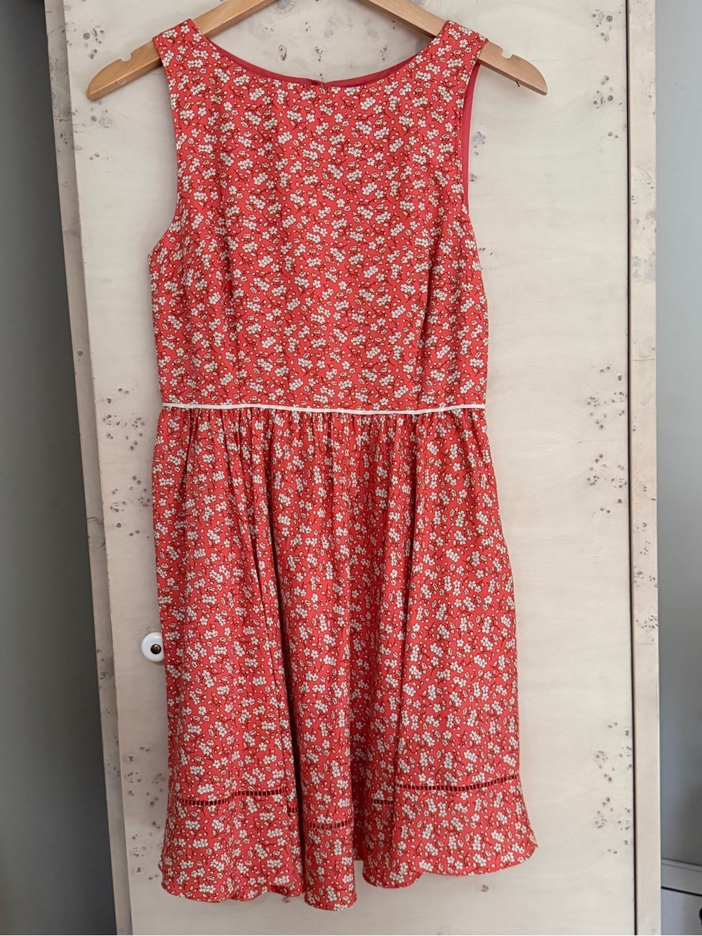 Juicy Couture Silk Cotton Sleeveless Floral Prairie Dress in Pink/Coral (NWOT)